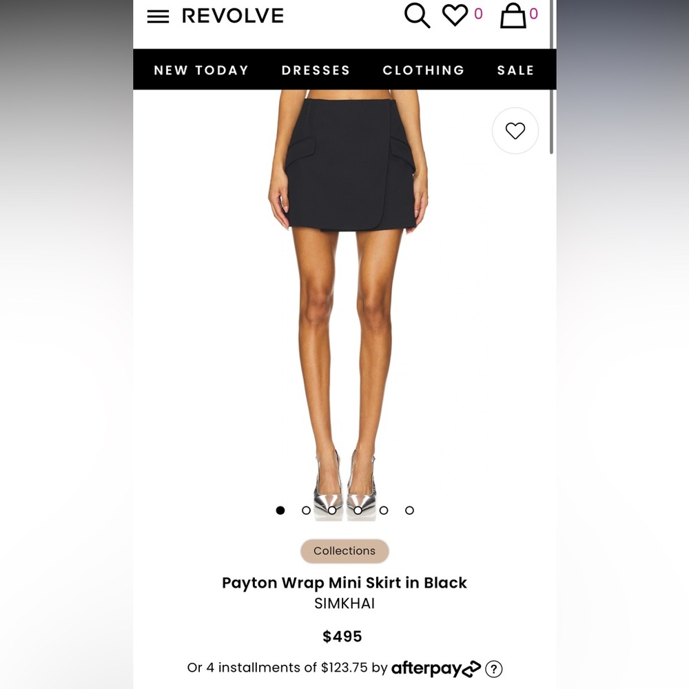 Jonathan Simkhai Payton Wrap Mini Skirt NWOT 0